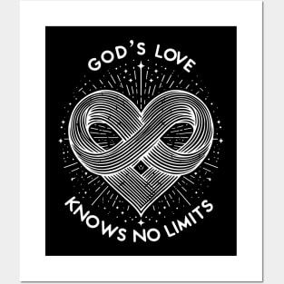 God's Love Knows No Limits Posters and Art